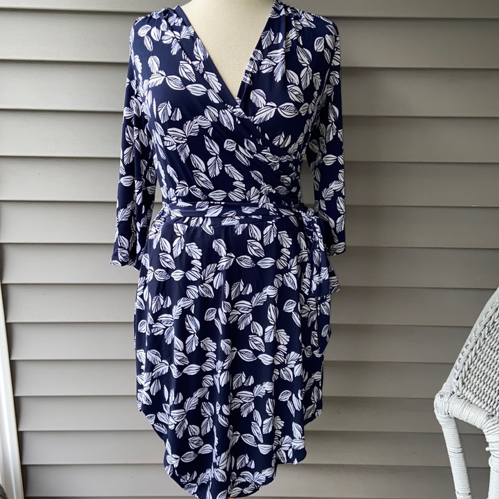 NWT 41 Hawthorn Kaylee Floral Faux Wrap Dress